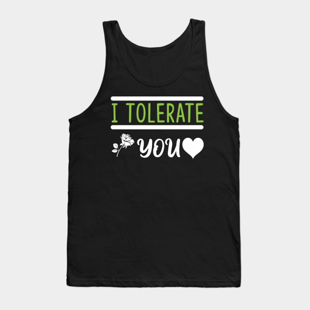 Funny Anti - Valentine's Day Tank Top by Anonic